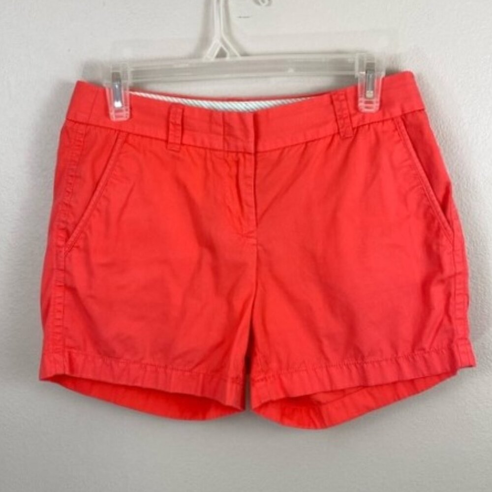 J. Crew Coral Chino Shorts